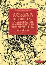 Tapa de A descriptive catalogue of the McClean collection of manuscripts in the Fitzwilliam Museum