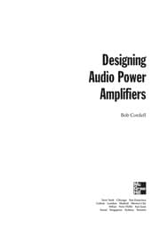 Tapa de Designing audio power amplifiers