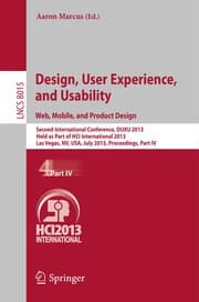 Tapa de Design, User Experience, and Usability. Web, Mobile, and Product Design