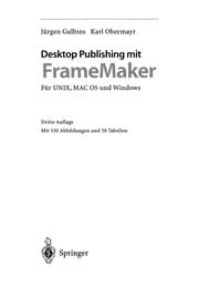 Tapa de Desktop Publishing mit FrameMaker