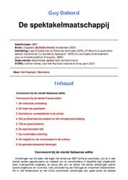 Tapa de De spektakelmaatschappij