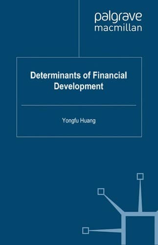 Tapa de Determinants of financial development