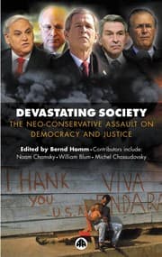 Tapa de DEVASTATING SOCIETY: THE NEO-CONSERVATIVE ASSAULT ON DEMOCRACY AND JUSTICE; ED. BY BERND HAMM