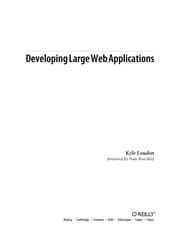 Tapa de Developing large web applications