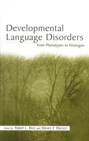 Tapa de Developmental language disorders