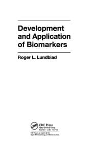 Tapa de Development and application of biomarkers