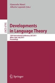 Tapa de Developments in Language Theory