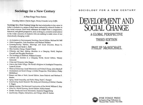 Tapa de Development and social change