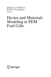 Tapa de Device and materials modeling in PEM fuel cells