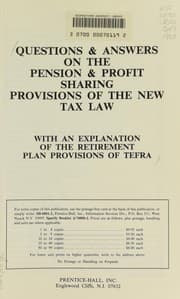 Tapa de Questions & answers on the pension & profit sharing provisions of the new tax law