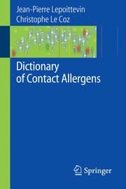 Tapa de Dictionary of contact allergens