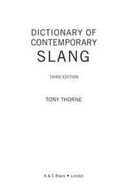 Tapa de Dictionary of contemporary slang