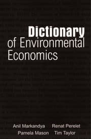 Tapa de Dictionary of environmental economics