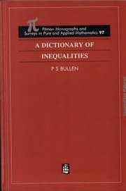 Tapa de A dictionary of inequalities