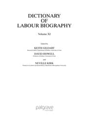 Tapa de Dictionary of Labour biography
