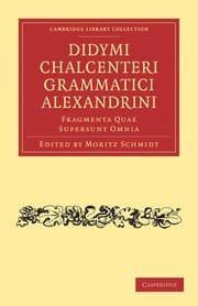 Tapa de Didymi Chalcenteri Grammatici Alexandrini