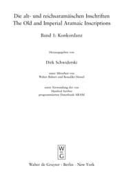 Tapa de Die Alt-und reichsaramaischen inschriften