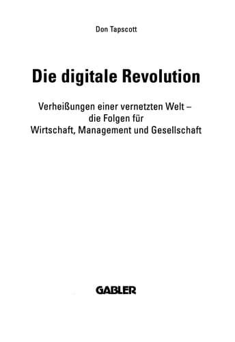 Tapa de Die digitale Revolution