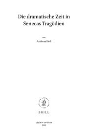 Tapa de Die Dramatische Zeit in Senecas Tragodien