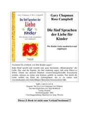Tapa de Die fünf Sprachen der Liebe für Kinder
