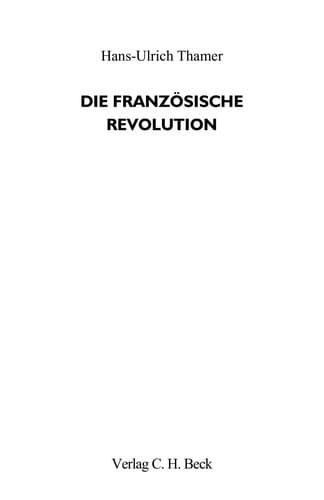 Tapa de Die Französische Revolution