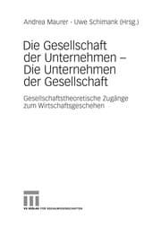 Tapa de Die Gesellschaft der Unternehmen, die Unternehmen der Gesellschaft