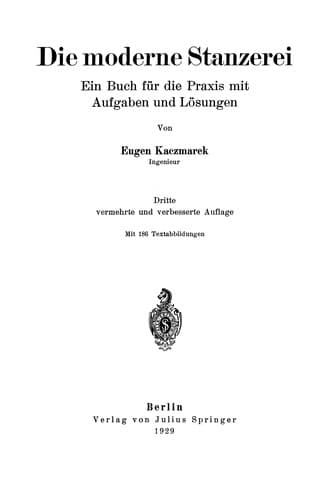 Tapa de Die moderne Stanzerei