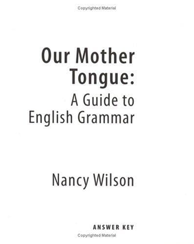 Tapa de Our Mother Tongue