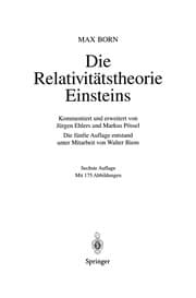 Tapa de Die Relativitätstheorie Einsteins