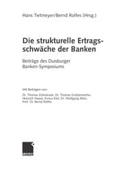 Tapa de Die strukturelle Ertrags-schwc̃he der Banken