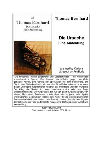 Tapa de Die Ursache