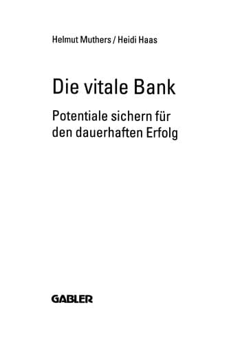 Tapa de Die vitale Bank