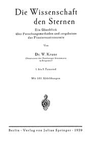 Tapa de Die Wissenschaft von den Sternen