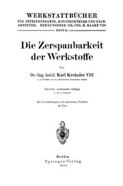 Tapa de Die Zerspanbarkeit der Werkstoffe