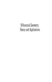 Tapa de Differential geometry