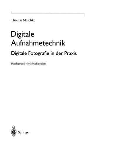 Tapa de Digitale Aufnahmetechnik