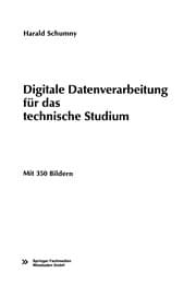 Tapa de Digitale Datenverarbeitung für das technische Studium