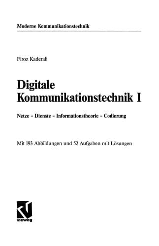 Tapa de Digitale Kommunikationstechnik I