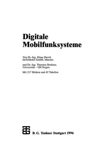 Tapa de Digitale Mobilfunksysteme