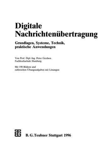 Tapa de Digitale Nachrichtenübertragung