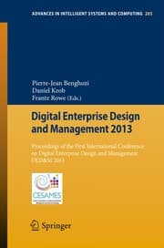 Tapa de Digital Enterprise Design and Management 2013
