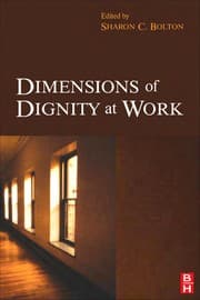 Tapa de Dimensions of dignity at work