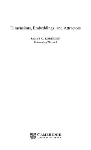 Tapa de Dimensions, embeddings, and attractors
