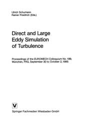 Tapa de Direct and Large Eddy Simulation of Turbulence