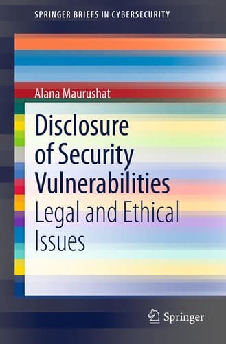 Tapa de Disclosure of Security Vulnerabilities