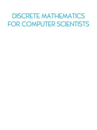 Tapa de Discrete mathematics for computer science