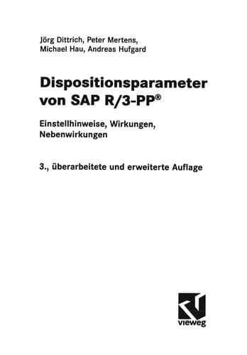 Tapa de Dispositionsparameter von SAP R/3-PP®