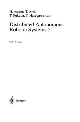 Tapa de Distributed Autonomous Robotic Systems 5