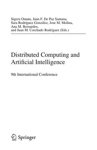 Tapa de Distributed Computing and Artificial Intelligence
