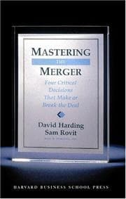 Tapa de Mastering the merger